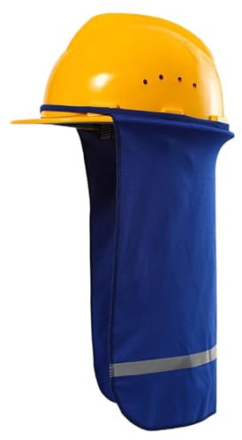 Casque de protection, protection solaire, casque de protection solaire - Protection solaire en maille réfléchissante sur le cou - Casque de protection respirant, protection de la nuque, pare-soleil