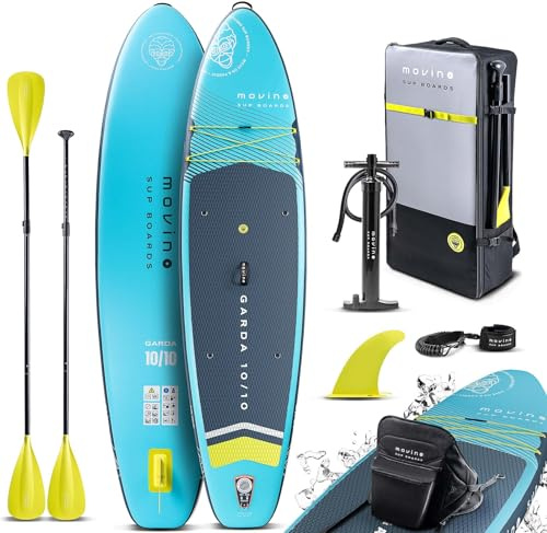 Movino Garda Allround 10'10” Set de Tabla de Stand Up Paddle Inflable Sup Tabla de Paddle Ligera Stand Up Paddleboard Tablas de Sup y Accesorios para Deportes Acuáticos 330 cm