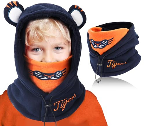 TAGVO Passamontagna Termico per Bambini 3-10 anni, Balaclava Cappuccio in Pile Maschere Scaldacollo, Cappello Termico Bambini Antivento, Berretti e cappellini per bambina per Gli Sport all'Aria Aperta