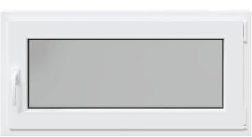 vidaXL Basement Window RISOR - 100x50 cm Tilt and Turn Right - Egress Window in PVC and Glass - Double Thermal Glazing in White