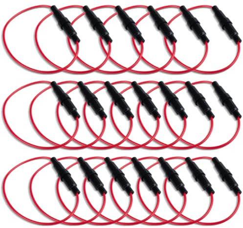 Innfeeltech 20pcs AGC Fuse Holder, Inline Screw Type, Fuse Base for 5x20mm