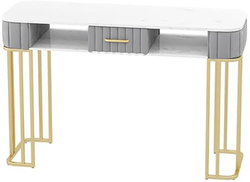 DFGHNBVC Moderner Professioneller Maniküretisch, Freistehender Kunstnagelarbeitsplatz Für Maniküristen, Nageltechnikertisch Für Schönheitssalons, Pediküre-Technikertisch, 160 cm