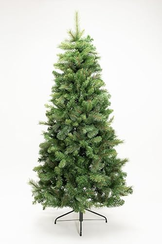 Albero di Natale Realistico in PVC Soft – 180 cm Sunny Forest Montaggio a Ombrello Diametro 100 cm