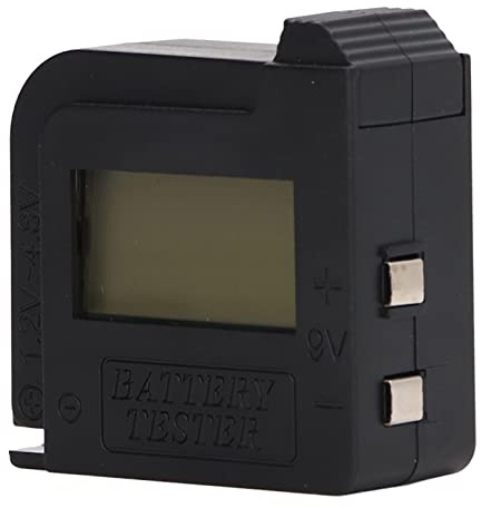 Digital batteritestare LCD-skärm Exakt detektering Bärbar batterikontroll för C AA AAA D N 9V 6F22 1,5V 3V Knappbatterier ABS-material