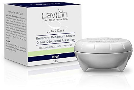 LAVILIN Deodorant-Unterarmcreme für Männer - Bis zu 7 Tage Schutz - Der ultimative und andere Weg, um unangenehme Gerüche zu vermeiden - Alkohol-, Paraben- und Aluminiumfrei - Frei von Grausamkeiten