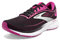 Brooks Damen Trace 2 Sneaker, Black Festival Fuchsia Pink Flambe, 40.5 EU Schmal