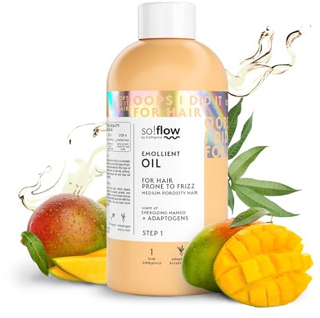 Huile Capillaire Anti-Frisottis So!Flow - Idéale pour Cheveux à Porosité Moyenne - Enrichie en Huiles de Macadamia, Argan et Amande - Domptez les Frisottis sans Effort