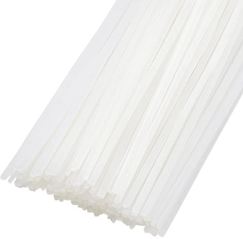 BENECREAT 150Pcs 28.5cm Hot Melt Resin Strips, 2mm Wide White Thermal Glue Strips for Book Binding Repair Hot Melt Binding Machine, 1mm Thick