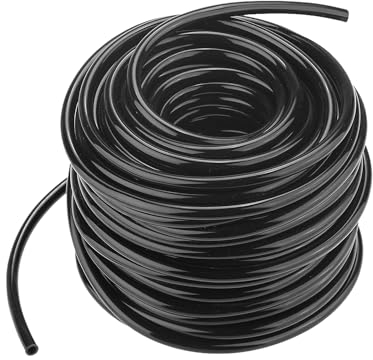 Bewässerungsschlauch, 20 Meter schwarzer Mikro-Bewässerungsschlauch, 4/7mm Micro Drip System Verbindungsrohr Wasser System Schlauch for Rasenflächen, Gärten, Gewächshausbewässerungssysteme