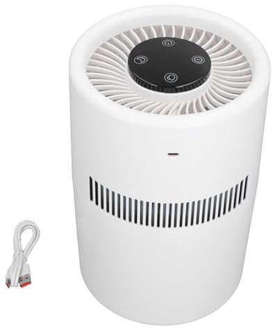 Purificador de Aire y Humidificador, Funcionamiento Silencioso 2 en 1, Tanque de Agua de 4 Litros, Purificador de Aire de Escritorio de Doble Función, Adecuado para Dormitorios,