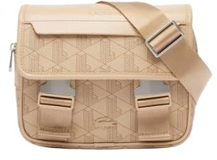 Lacoste Sacoche à rabat clipsé The Blend Beige-Viennois
