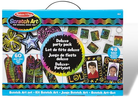 Melissa & Doug 42045 Deluxe Party Favour, Arts and Crafts, Scratch Art, 4+, Gift for Boy or Girl