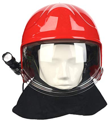 Casco da cantiere per l'edilizia civile casco da soccorso antincendio per esterni, protezione di emergenza per casco antisismico in ABS addensato con schermo protettivo e torcia antiriflesso