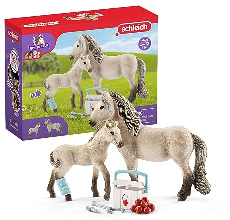 schleich 42430 HORSE CLUB Hannahs första hjälpen-set, för barn från 5-12 år, Horse Club – lekset