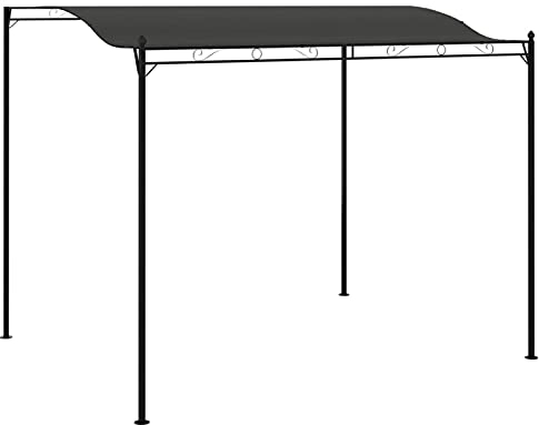 Homgoday Paviljong 3 x 2,4 m antracit – solskydd för familjefester och campingmodell 47948