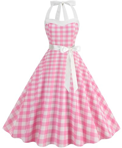 maxToonrain Womens 50s Dresses Polka Dots 1950s Vintage Cocktail Party Evening Dress 50S Fancy Dress for Adults