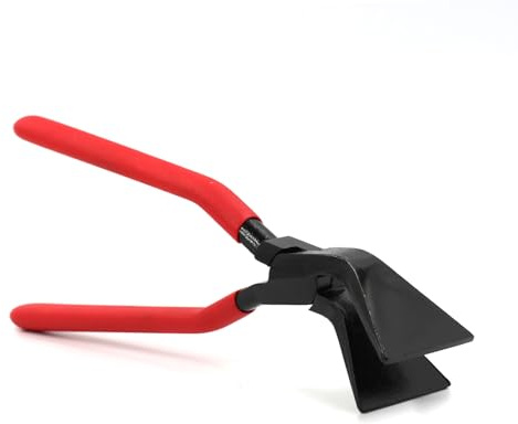Anhoer Alicates de plegado de 45°, alicates para doblar chapa, ancho de 60 mm, con mango antideslizante, herramienta de doblado, herramienta para doblar y alisar chapas