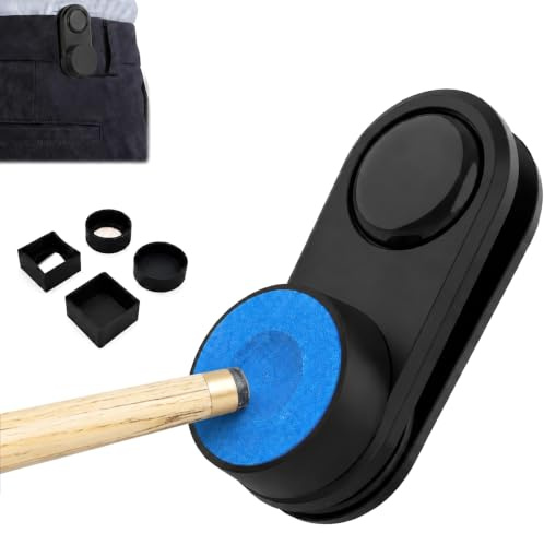 Magnetic Pool Chalk Holder Portable Snooker Cue Chalk with Belt Clip