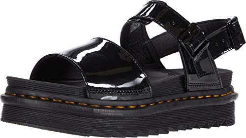 Dr. Martens Women's Ankle Strap Sandal, Black, 5