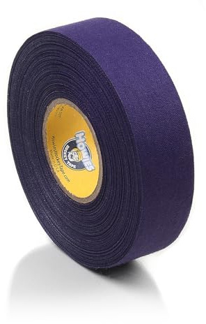 Howies Hockey - Purple Hockey Tape 1 Pack - Cloth Stick Tape - Strong, Long-Lasting Adhesive for Stick Blade, Lacrosse, Baseball - 1 Inch x 24 Yards - Professional Quality