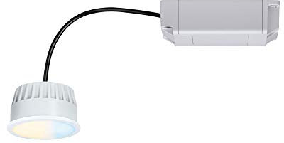 Paulmann 93074 LED Einbauleuchte Modul Smart Home Zigbee Tunable White Coin rund 50mm 6W 470lm 230V Tunable White Satin rund dimmbar Deckenspot Kunststoff
