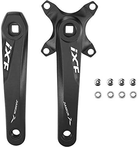 CYSKY Juego de bielas 170mm, 104 BCD, Plato Cuadrado con Tornillos de Plato, para Mountain Bike, Carretera, Bicicleta de Ciudad, Bicicleta Plegable, Ebike