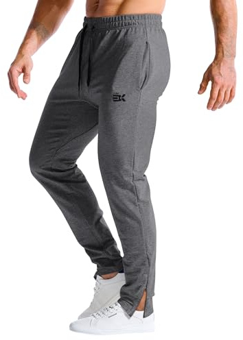 ZENWILL Pantalon Chandal Hombre Cremallera Deporte Jogger | Pantalon Gym Algodón Hombre Bolsillo Cremallera, Cómodos Pantalón Deportivo Hombre Gimnasio, Pantalones Largo Fitness Running
