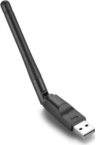 Wireless WiFi USB Dongle Stick Adapter RT5370 150Mbps für MAG 254 250 255 270 275 IPTV Set-Top Box, Jynxbox, Linkbox, Raspberry Pi, PC Laptops Desktop, für Win7, Win8, Mac OS, Linux