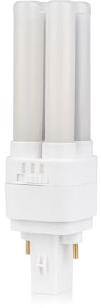 Bright Source LED PL-S Retrofit Compact Bulb, CFL Replacement, G23 2-pin Socket Base, 8W, 960lm, IP44, 3CCT Adjustable Light Colour 3000K 4000K 6000K, for Direct Mains Installation Only