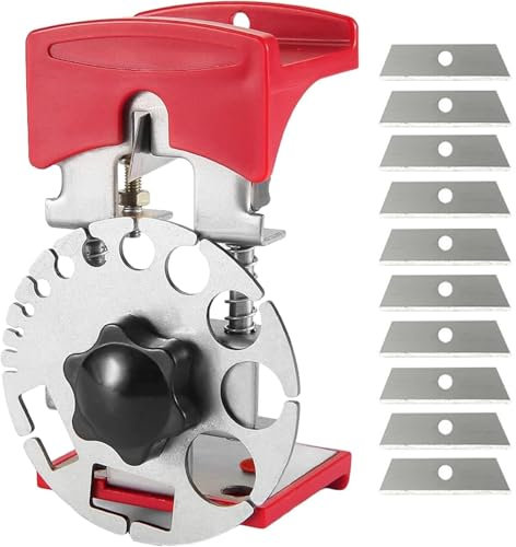 Pelacables Mano Universal,Peladora Manual Alambre De Cobre Herramienta,Pelacables Multifuncional Profundidad De Corte Ajustable Con 10 Accesorios Reemplazables,para Pelar y Cortar Cables 2 en 1