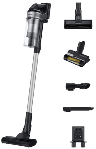 SCOPA ELETTRICA / ASPIRAPOLVERE SAMSUNG SENZA FILO VS15A60BGR5 JET 65 PET 410 W 3 VELOCITA' FILTRO LAVABILE ARGENTO (Ricondizionato)