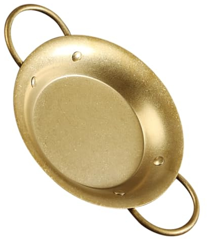 Cabilock Padella in Acciaio Inossidabile per Paella Retrò Spagnolo con Piatto Uniforme e Maniglia per Cucina Domestica e Ristoranti