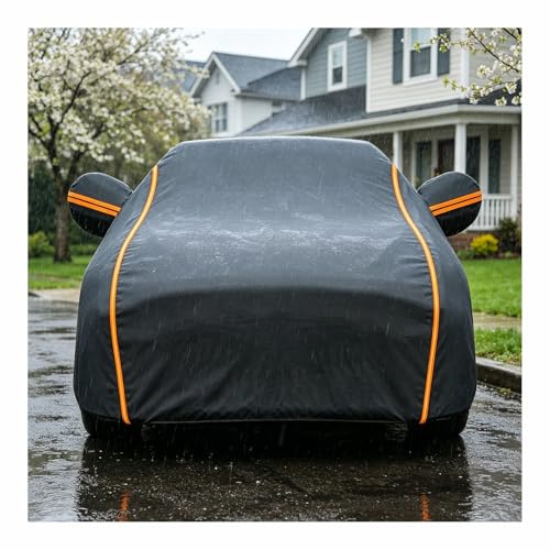 Telo Copriauto per Volkswagen T-ROC,Telo Auto Esterno,Copertura Completa Dell'Auto,Anti-neve, con Cerniera E Cinghia Antivento, Adatto a Tutte le Stagioni s2p