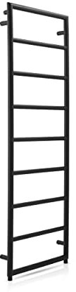 ASA LUXURY Cast Iron Steel designer wall mounted towel ladder rail, Duel fuel Black Matt towel warmer, Electric towel rail 1500 * 500