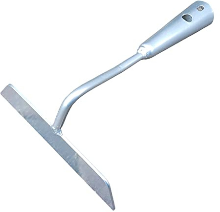 Garten Gerät Ziehhacke Zieh Hacke Boden Erde Gewächshaus Gemüse Blumen Beet Stahl Silber 16cm ohne Stiel