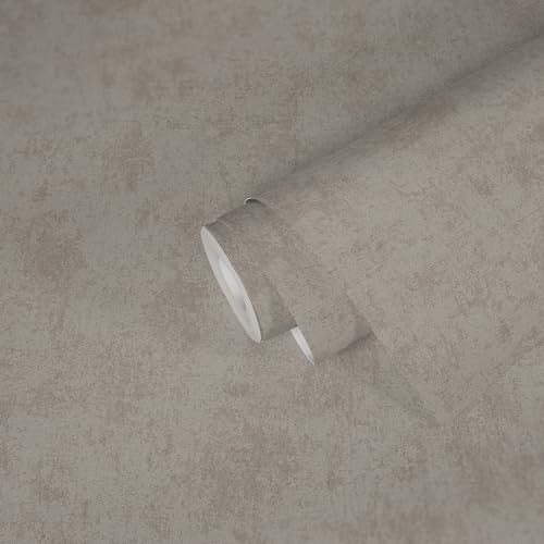 Metallic Tapete Silber Grau Metallic - Livingwalls Premium Wall 2 389698 - Vliestapete Putzoptik - 10,05 m x 0,53 m Made in Germany