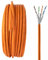 SeKi 50m Cat. 7 Verlegekabel PIMF S/FTP LSZH Halogenfrei zugelassen nach BauPVO Ethernet Installationskabel LAN Netzwerkkabel 10Gbit 1000MHz AWG23/1 Datenkabel Netzwerk geschirmt - Orange