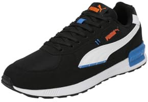 PUMA Unisex Graviton Turnschuhe, Black White Team Royal Rickie Orange Blue, 44 EU