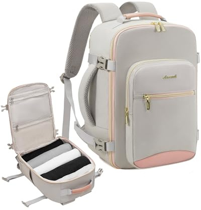 LOVEVOOK Ryanair Cabin Bags 40x30x20 Underseat Travel Bag Backpack, Carry-Ons Hand Luggage Bag for Ryan Air Plane, Womens Small Under Seat Rucksack for Travelling