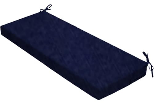 Cojín de banco de patio, cojín de asiento de banco | Cojín de asiento de swing de patio impermeable | Almohadilla de sin deslizamiento, almohada de sofá resistente a desvanecimiento, reemplazo de tumb
