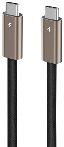 Ubluker USB C auf USB C Kabel 40Gbps 0.3M, 240W 100W 60W USB4 Kabel 24PIN mit Thunderbolt 4 Emarker 48V 5A PD 3.1 Video Audio Daten Sync für iPhone 17 16 15 Galaxy S26 S25 Display PC MacBook Laptop