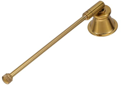 Sewroro Spegnicandele a Manico in Metallo retrò, Estintore Stoppino Elegante Testa Girevole, Accessorio Sicurezza per Candele Profumate in Casa e Aromaterapia, Regalo Vintage