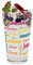 Herz & Heim® Trinkglas mit Namen in verschiedenen Schriftarten und Farben (Bunt)
