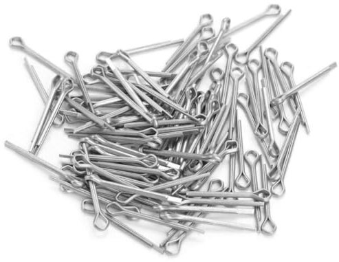 Fyearfly Edelstahl-Splinte-Kit, 50 Stück 4 mm GB Standard-Verzinkung Splint-Hardware-Sortiment Schrauben Splint-Set(M4*30（50pcs）)