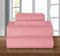 Elegant Comfort Luxuriöses 1500 Premium-Mikrofaser-Bettwäsche-Set, 4-teilig, knitterfrei, rundum elastisch, Tiefe Tasche bis 40,6 cm, Kingsize, Dusty Rose