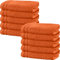 Erwin Müller Handtuch 10er-Pack Heidelberg 100% Baumwolle orange Größe 50x80 cm - saugstark, gut trocknend, kompakt, leichte Qualität - ideal für Sport, Strand, Reisen