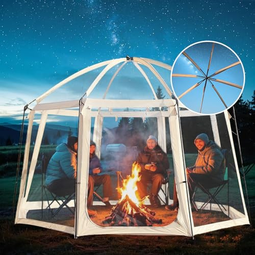 Bubble Zelt, Transparentes Iglu, Bubble House Zelt, Outdoorbubble, Iglu Pavillon, Kuppel, Garten, Terrasse, Überdachung, Unterschlupf, 460x460x300CM