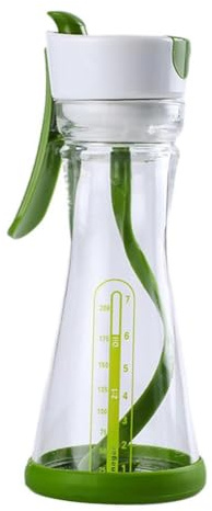 SweetSerenade Botella de aderezo para ensaladas, conveniente vinagreta casera, a prueba de fugas, 200 ml, fácil de verter, mezclar, recipiente mezclador