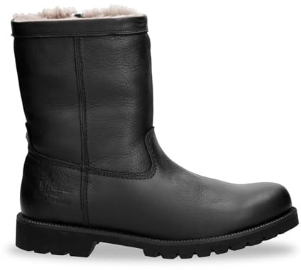Botas de Motociclista Impermeables de Cuero Negro Fedro Igloo C3 de Panama Jacks Para Hombre