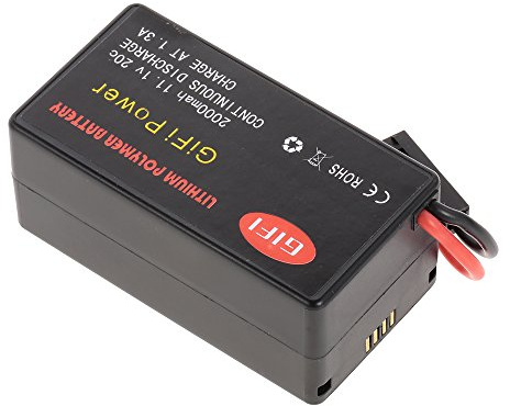 Tomvorks Batería Lipo de 11,1 V y 2000 MAh, Repuesto, Fácil Conectar y Desconectar, Batería Repuesto para el Cuadricóptero AR.Drone 1.0 2.0, Compati